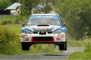 21 June 2013; Garry Jennings and Neil Doherty, Subaru Impreza WRC, in action during the SS2 of the Donegal International Rally, Cark Mountain, Co. Donegal. Picture credit: Philip Fitzpatrick / SPORTSFILE
