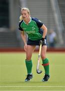 22 June 2013; Nikki Symmons, Ireland, who received her 200th cap, during the game. Electric Ireland Senior Women’s International Friendly, Ireland v Canada, National Hockey Stadium, UCD, Belfield, Dublin. Picture credit: Barry Cregg / SPORTSFILE