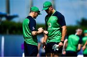 26 September 2019; Head coach Joe Schmidt with assistant strength & conditioning coach Ciaran Ruddock during Ireland Rugby squad training at the Yumeria Sports Grounds in Iwata, Shizuoka Prefecture, Japan. Photo by Brendan Moran/Sportsfile