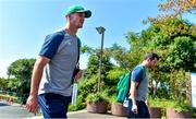 26 September 2019; Jonathan Sexton arrives for Ireland Rugby squad training at the Yumeria Sports Grounds in Iwata, Shizuoka Prefecture, Japan. Photo by Brendan Moran/Sportsfile