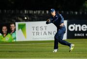 19 September 2019; Thomas Sole of Scotland during the T20 International Tri Series match between Scotland and Netherlands at Malahide Cricket Club in Dublin. Photo by Harry Murphy/Sportsfile