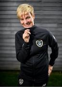 26 September 2019; Manager Vera Pauw poses for a portrait following a Republic of Ireland WNT press conference at the FAI National Training Centre in Abbotstown, Dublin. Photo by David Fitzgerald/Sportsfile