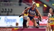 27 September 2019; Emma Coburn of USA competing in the Women's 3000m Steeple Chase during day one of the World Athletics Championships 2019 at the Khalifa International Stadium in Doha, Qatar. Photo by Sam Barnes/Sportsfile