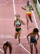 27 September 2019; Michelle Finn of Ireland crosses the line to finish ninth whilst competing in the Women's 3000m Steeple Chase during day one of the World Athletics Championships 2019 at the Khalifa International Stadium in Doha, Qatar. Photo by Sam Barnes/Sportsfile