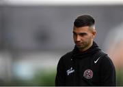 27 September 2019; Daniel Mandroiu of Bohemians arrives prior to the Extra.ie FAI Cup Semi-Final match between Bohemians and Shamrock Rovers at Dalymount Park in Dublin. Photo by Seb Daly/Sportsfile