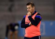 27 September 2019; Na Fianna manager Dessie Farrell  during the Dublin County Senior Club Football Championship Group 1 match between Na Fianna and Ballymun Kickhams at Parnell Park in Dublin. Photo by Harry Murphy/Sportsfile