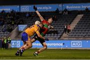 27 September 2019; Dean Rock of Ballymun Kickhams in action against Jonny Cooper of Na Fianna during the Dublin County Senior Club Football Championship Group 1 match between Na Fianna and Ballymun Kickhams at Parnell Park in Dublin. Photo by Harry Murphy/Sportsfile