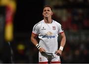 27 September 2019; Craig Gilroy of Ulster after scoring his side's first try during the Guinness PRO14 Round 1 match between Ulster and Ospreys at Kingspan Stadium in Belfast. Photo by Oliver McVeigh/Sportsfile