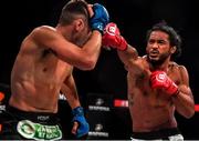 27 September 2019; Benson Henderson, right, in action against Myles Jury during their lightweight bout at Bellator 227 in the 3Arena, Dublin. Photo by David Fitzgerald/Sportsfile