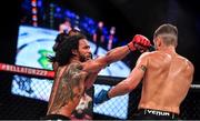 27 September 2019; Benson Henderson, left, in action against Myles Jury during their lightweight bout at Bellator 227 in the 3Arena, Dublin. Photo by David Fitzgerald/Sportsfile