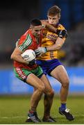 27 September 2019; James McCarthy of Ballymun Kickhams in action against Donal Ryan of Na Fianna during the Dublin County Senior Club Football Championship Group 1 match between Na Fianna and Ballymun Kickhams at Parnell Park in Dublin. Photo by Harry Murphy/Sportsfile