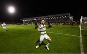 27 September 2019; Jack Byrne of Shamrock Rovers celebrates following the Extra.ie FAI Cup Semi-Final match between Bohemians and Shamrock Rovers at Dalymount Park in Dublin. Photo by Stephen McCarthy/Sportsfile