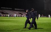 27 September 2019; Members of An Garda Síochána on the pitch during the Extra.ie FAI Cup Semi-Final match between Bohemians and Shamrock Rovers at Dalymount Park in Dublin. Photo by Stephen McCarthy/Sportsfile