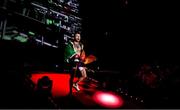 27 September 2019; James Gallagher enters the arena prior to his contract weight bout against Roman Salazar at Bellator Dublin in the 3Arena, Dublin. Photo by David Fitzgerald/Sportsfile