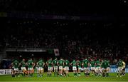 28 September 2019; Ireland players following the 2019 Rugby World Cup Pool A match between Japan and Ireland at the Shizuoka Stadium Ecopa in Fukuroi, Shizuoka Prefecture, Japan. Photo by Brendan Moran/Sportsfile