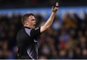 27 September 2019; Referee Seán McCarthy during the Dublin County Senior Club Football Championship Group 1 match between Na Fianna and Ballymun Kickhams at Parnell Park in Dublin. Photo by Harry Murphy/Sportsfile