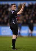 27 September 2019; Referee Seán McCarthy during the Dublin County Senior Club Football Championship Group 1 match between Na Fianna and Ballymun Kickhams at Parnell Park in Dublin. Photo by Harry Murphy/Sportsfile