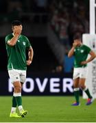 28 September 2019; Conor Murray, left, and Jordan Larmour of Ireland after the 2019 Rugby World Cup Pool A match between Japan and Ireland at the Shizuoka Stadium Ecopa in Fukuroi, Shizuoka Prefecture, Japan. Photo by Brendan Moran/Sportsfile