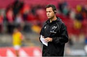 28 September 2019; Munster manager Johann van Graan prior to the Guinness PRO14 Round 1 match between Munster and Dragons at Thomond Park in Limerick. Photo by Harry Murphy/Sportsfile