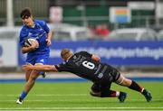 28 September 2019; James Tarrant of Leinster in action against Ben Fry of Dragons during The Celtic Cup Round 6 match between Leinster and Dragons at Energia Park in Donnybrook, Dublin. Photo by Piaras Ó Mídheach/Sportsfile