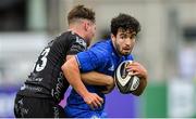 28 September 2019; Paddy Patterson of Leinster is tackled by Tom Hoppe of Dragons during The Celtic Cup Round 6 match between Leinster and Dragons at Energia Park in Donnybrook, Dublin. Photo by Piaras Ó Mídheach/Sportsfile