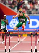 28 September 2019; Thomas Barr of Ireland, on his way to finishing fourth in the Men's 400m Hurdles Semi-Finals during day two of the World Athletics Championships 2019 at Khalifa International Stadium in Doha, Qatar. Photo by Sam Barnes/Sportsfile