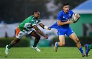 28 September 2019; Jimmy O'Brien of Leinster is tackled by Ratuva Tavuyara of Benetton during the Guinness PRO14 Round 1 match between Benetton and Leinster at Stadio Monigo in Treviso, Italy. Photo by Ramsey Cardy/Sportsfile