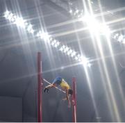 28 September 2019; (EDITOR'S NOTE: This image was created using a starburst filter.) Armand Duplantis of Sweden competing during the Men's Pole Vault during day two of the World Athletics Championships 2019 at Khalifa International Stadium in Doha, Qatar. Photo by Sam Barnes/Sportsfile