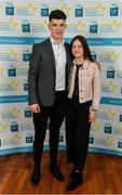 28 September 2019; Tomo Culhane of Salthill-Knocknacarra and Galway, with sister Evie on their arrival at the 2019 Electric Ireland Minor Star Awards. The Hurling and Football Team of the Year was selected by an expert panel of GAA legends including Alan Kerins, Derek McGrath, Karl Lacey and Tomás Quinn. The Electric Ireland GAA Minor Star Awards create a major moment for Minor players, showcasing the outstanding achievements of individual performers throughout the Championship season. The awards also recognise the effort of those who support them day in and day out, from their coaches to parents, clubs and communities. #GAAThisIsMajor  Photo by Seb Daly/Sportsfile