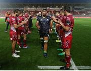28 September 2019; Jarrad Butler of Connacht dejected following the Guinness PRO14 Round 1 match between Scarlets and Connacht at Parc y Scarlets in Llanelli, Wales. Photo by Chris Fairweather/Sportsfile