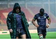 28 September 2019; Finlay Bealham, left, and Jarrad Butler of Connacht following the Guinness PRO14 Round 1 match between Scarlets and Connacht at Parc y Scarlets in Llanelli, Wales. Photo by Chris Fairweather/Sportsfile