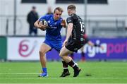 28 September 2019; Niall Comerford of Leinster is tackled by Carwyn Penny of Dragons during The Celtic Cup Round 6 match between Leinster and Dragons at Energia Park in Donnybrook, Dublin. Photo by Piaras Ó Mídheach/Sportsfile