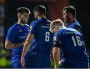 28 September 2019; Harry Byrne, left, and Max Deegan of Leinster following the Guinness PRO14 Round 1 match between Benetton and Leinster at Stadio Monigo in Treviso, Italy. Photo by Ramsey Cardy/Sportsfile