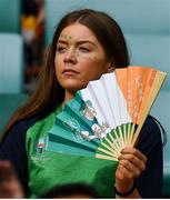 28 September 2019; An Ireland supporter during the 2019 Rugby World Cup Pool A match between Japan and Ireland at the Shizuoka Stadium Ecopa in Fukuroi, Shizuoka Prefecture, Japan. Photo by Brendan Moran/Sportsfile