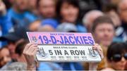 29 September 2019; Dublin numberplates during the Dublin Senior Football teams homecoming at Merrion Square in Dublin. Photo by Piaras Ó Mídheach/Sportsfile