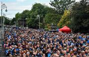 29 September 2019; Dublin supporters in attendance during the Dublin Senior Football teams homecoming at Merrion Square in Dublin. Photo by David Fitzgerald/Sportsfile