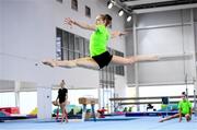 2 October 2019; Sport Ireland Campus, Dublin at the National Gymnastics Training Centre where Gymnastics Ireland announced the gymnasts competing at the upcoming 2019 World Championships in Stuttgart from 4th – 13th October. Pictured is Meg Ryan, 17. Gymnasts also announced as travelling to the World Championships are Kate Molloy, 15, Adam Steele, 22, Emma Slevin, 16, and Rhys McCleneghan, 20. The Women's qualifiers take place this Friday 4th October at 7pm, Irish time, while the men's qualifiers take place from 9am on Sunday 6th. Photo by Stephen McCarthy/Sportsfile