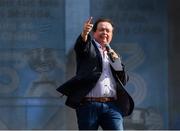 29 September 2019; MC Marty Morrissey during the Dublin Senior Football teams homecoming at Merrion Square in Dublin. Photo by Piaras Ó Mídheach/Sportsfile