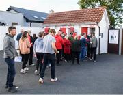 29 September 2019; Supporters queue to enter The Showgrounds prior to the Extra.ie FAI Cup Semi-Final match between Sligo Rovers and Dundalk at The Showgrounds in Sligo. Photo by Stephen McCarthy/Sportsfile