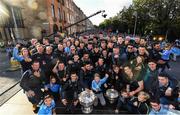 29 September 2019; Dublin players and staff celebrate with the Sam Maguire Cup during the Dublin Senior Football teams homecoming with the Sam Maguire Cup at Merrion Square in Dublin. Photo by David Fitzgerald/Sportsfile