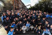 29 September 2019; Dublin players and staff celebrate with the Sam Maguire Cup during the Dublin Senior Football teams homecoming with the Sam Maguire Cup at Merrion Square in Dublin. Photo by David Fitzgerald/Sportsfile