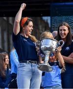 29 September 2019; Noëlle Healy during the Dublin Senior Football teams homecoming at Merrion Square in Dublin. Photo by Piaras Ó Mídheach/Sportsfile