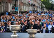 29 September 2019; Dublin supporters during the Dublin Senior Football teams homecoming with the Sam Maguire Cup at Merrion Square in Dublin. Photo by David Fitzgerald/Sportsfile