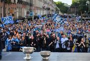 29 September 2019; Dublin supporters during the Dublin Senior Football teams homecoming with the Sam Maguire Cup at Merrion Square in Dublin. Photo by David Fitzgerald/Sportsfile