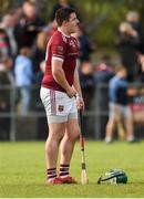 29 September 2019; A dejected Christy McNaughton of Cushendall Ruairí Óg after the Antrim County Senior Club Hurling Final match between Cushendall Ruairí Óg and Dunloy at Ballycastle in Antrim. Photo by Oliver McVeigh/Sportsfile