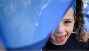 29 September 2019; 6 year old Dublin supporter Aurelia Cadogan from Crumlin, Dublin during the Dublin Senior Football teams homecoming with the Sam Maguire Cup at Merrion Square in Dublin. Photo by David Fitzgerald/Sportsfile