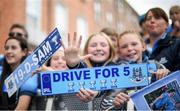 29 September 2019; Dublin supporters during the Dublin Senior Football teams homecoming with the Sam Maguire Cup at Merrion Square in Dublin. Photo by David Fitzgerald/Sportsfile