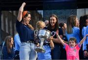 29 September 2019; Noëlle Healy during the Dublin Senior Football teams homecoming at Merrion Square in Dublin. Photo by Piaras Ó Mídheach/Sportsfile