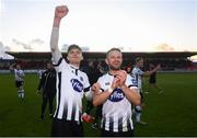 29 September 2019; Seán Gannon, left, and Dane Massey of Dundalk following the Extra.ie FAI Cup Semi-Final match between Sligo Rovers and Dundalk at The Showgrounds in Sligo. Photo by Stephen McCarthy/Sportsfile
