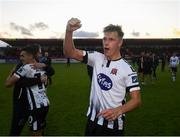 29 September 2019; Daniel Cleary of Dundalk celebrates following the Extra.ie FAI Cup Semi-Final match between Sligo Rovers and Dundalk at The Showgrounds in Sligo. Photo by Stephen McCarthy/Sportsfile